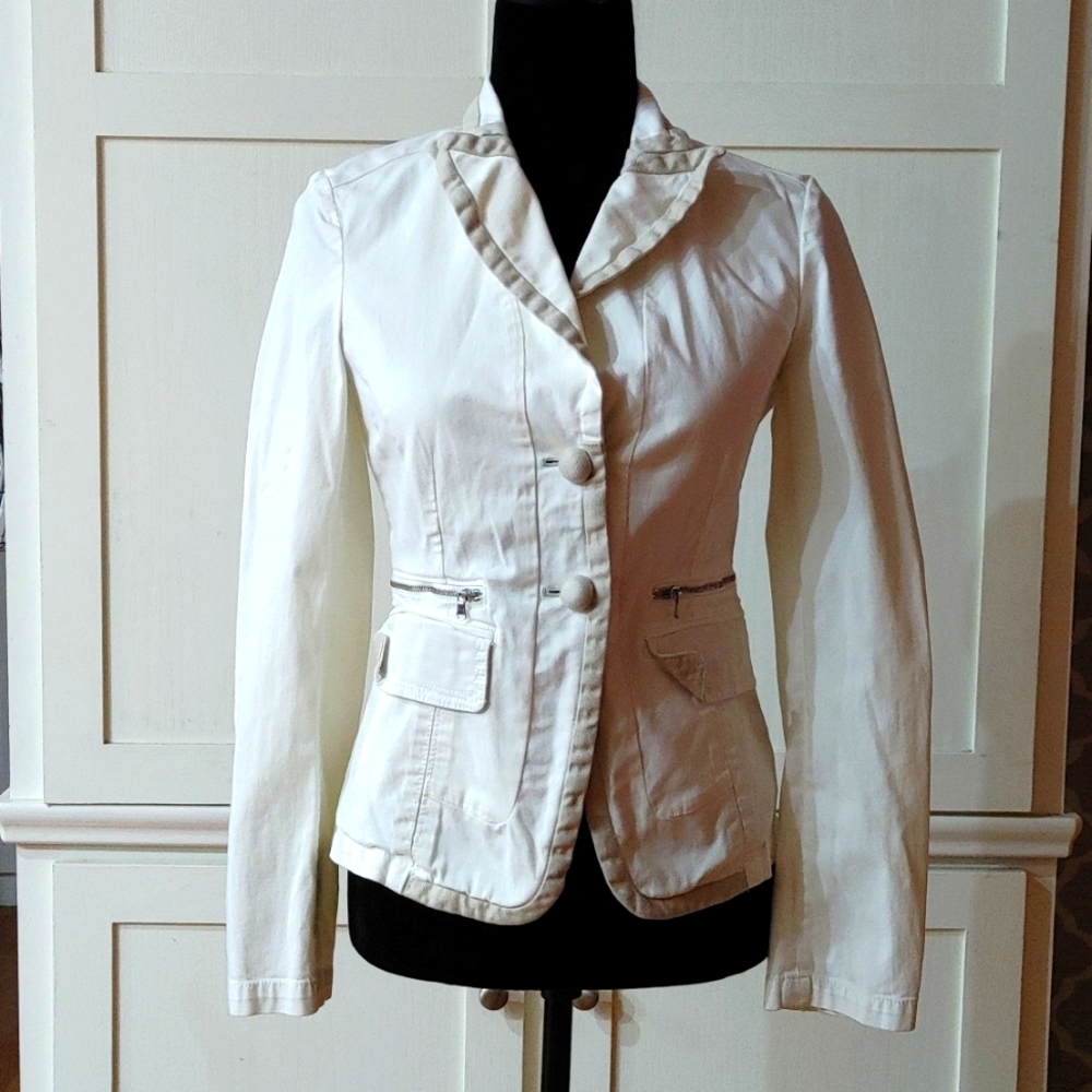 Jacket Blazer Italian Womens Professional Casual